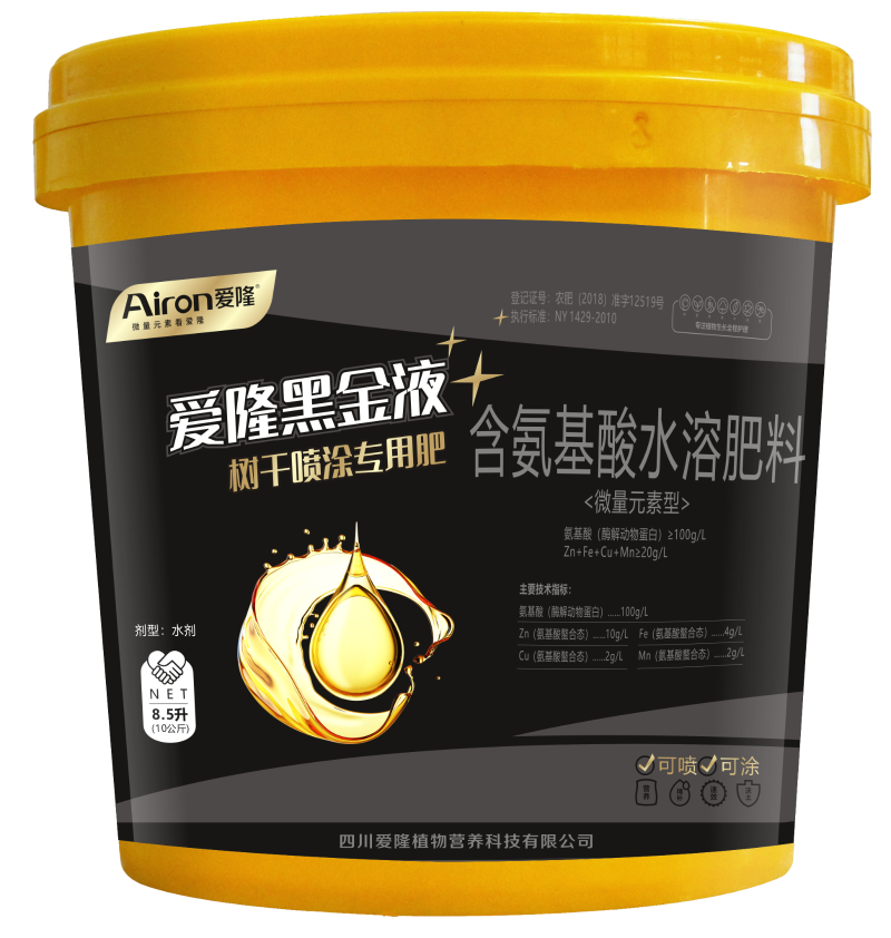 树干喷涂专用肥爱隆黑金液